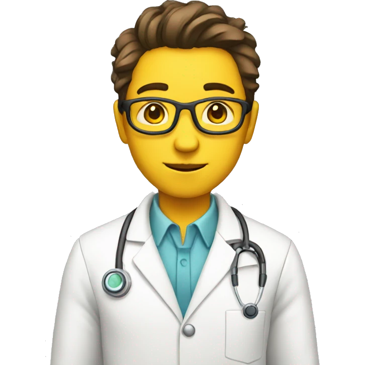 scientist not doctor yellow skin and white  emoji