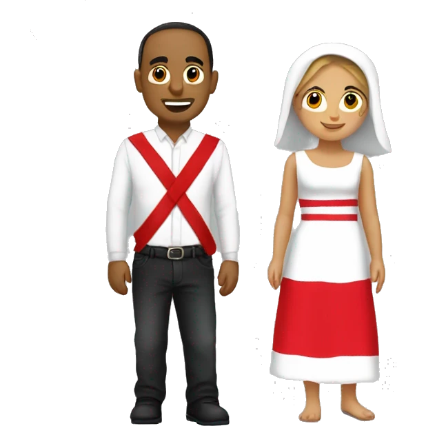 Tunisia Poland lovers emoji