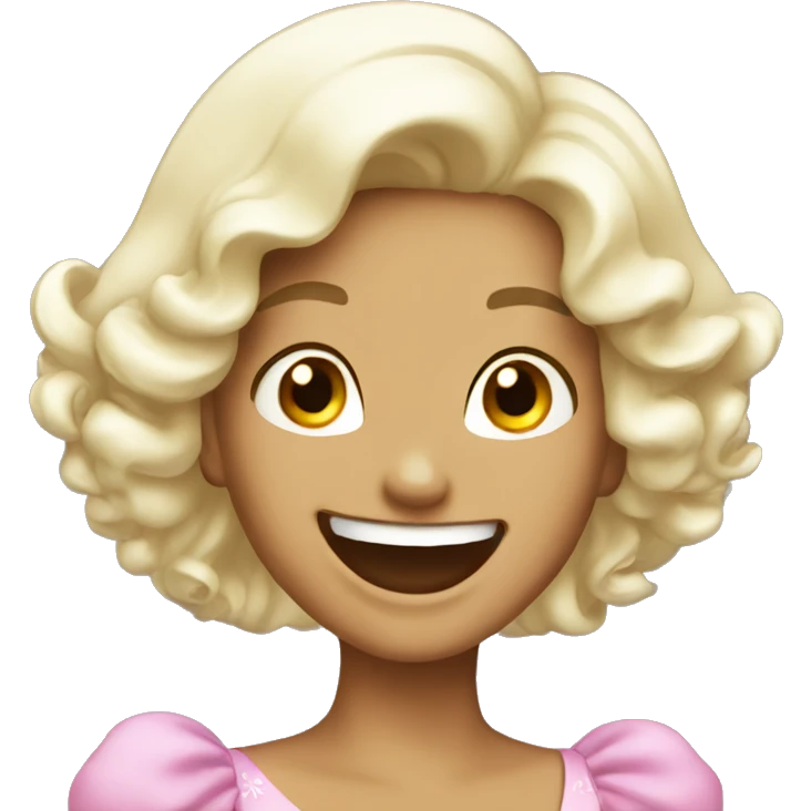 Beauty princess laughing  emoji