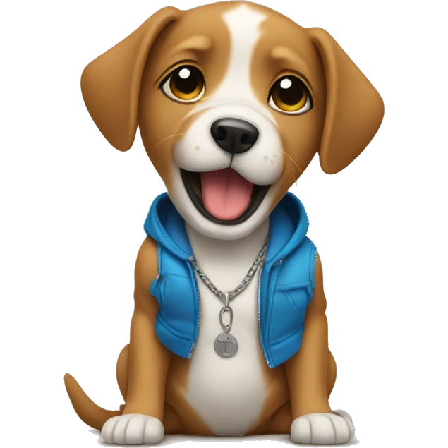 Beat boxing puppy emoji