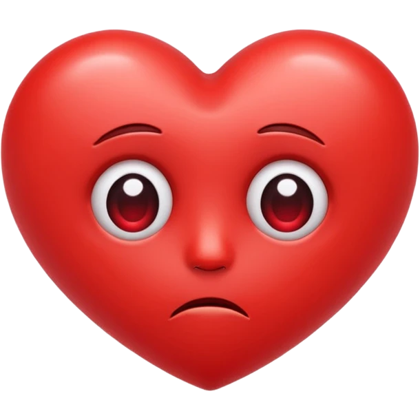 red heart sad heart eyes  emoji