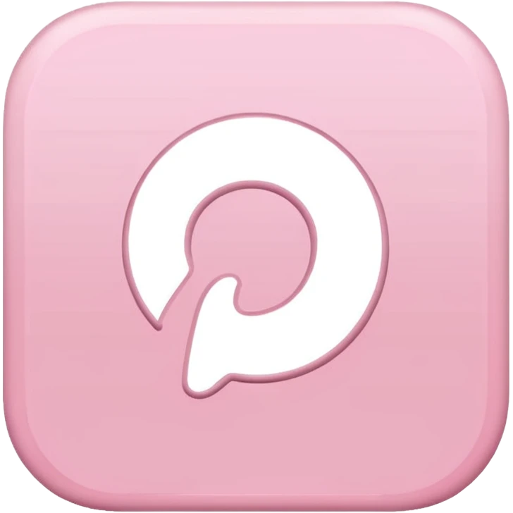 pink Pinterest emoji