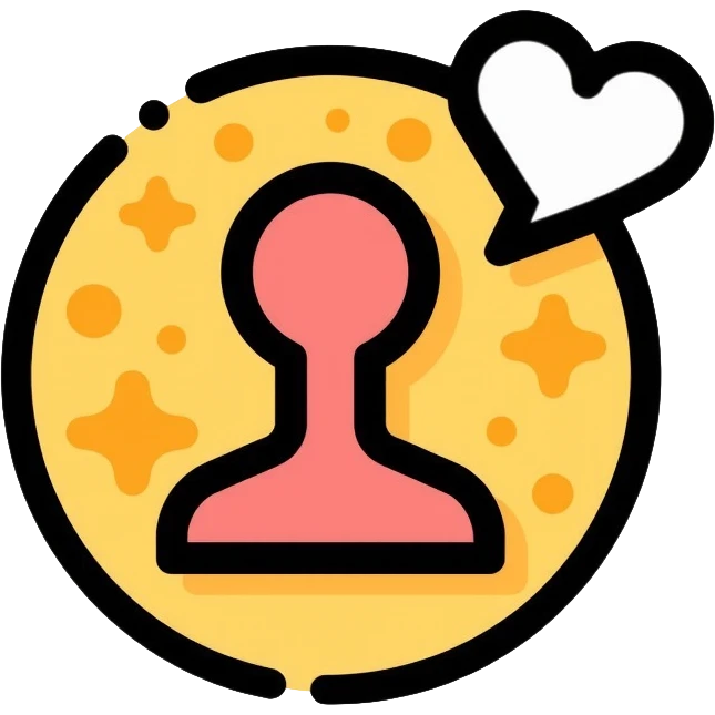 social media followers icon on a gold coin emoji