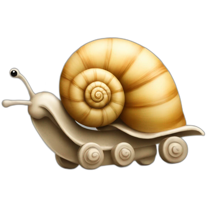 Escargot avec des roues emoji