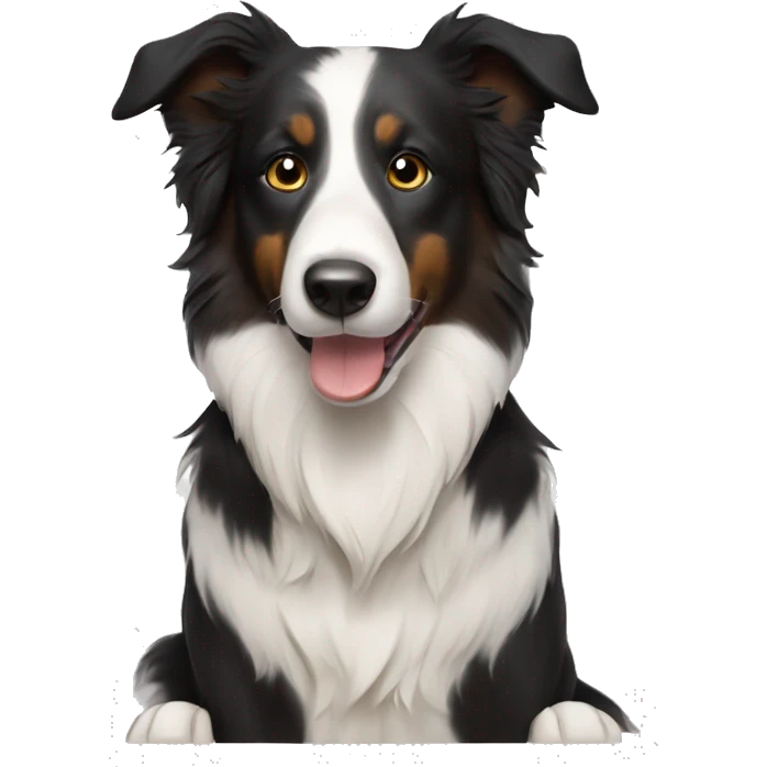 border collie with toast emoji