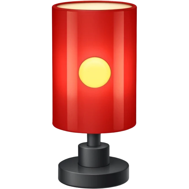 1980s red lighting lamp emoji