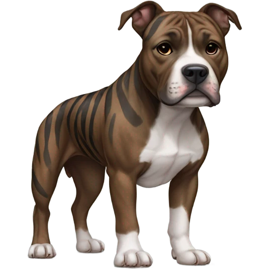 Brindle American Staffordshire terrier  emoji