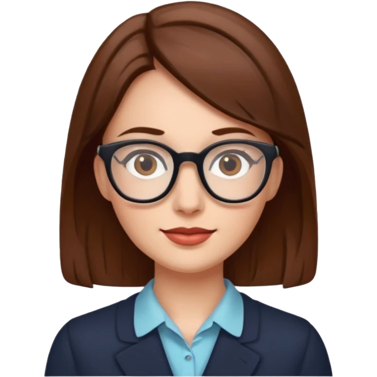 👩 with specs emoji