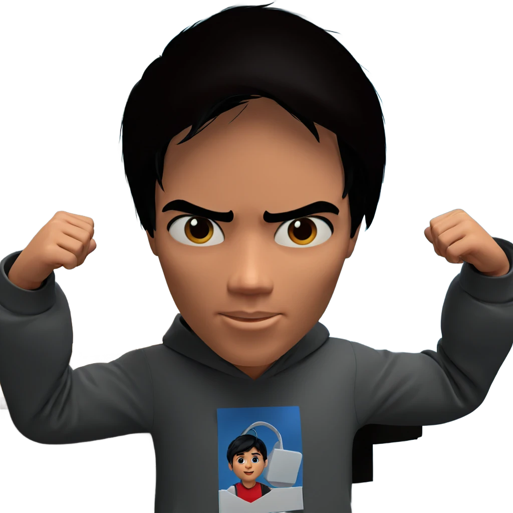 black haired boy parody emoji