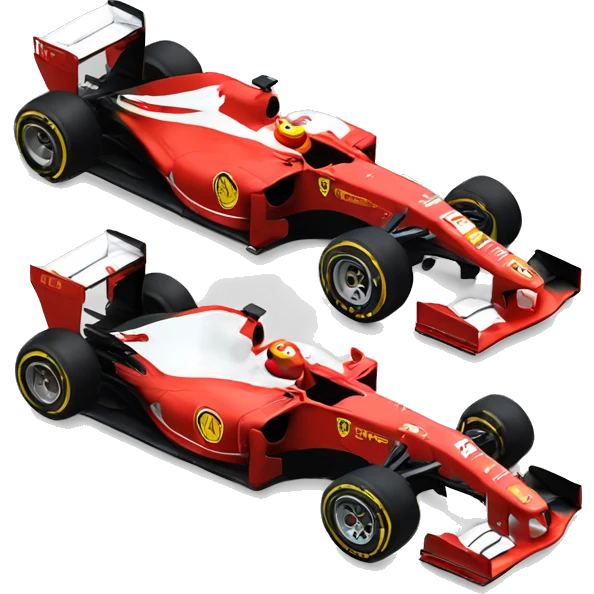 ferrari formula one car emoji