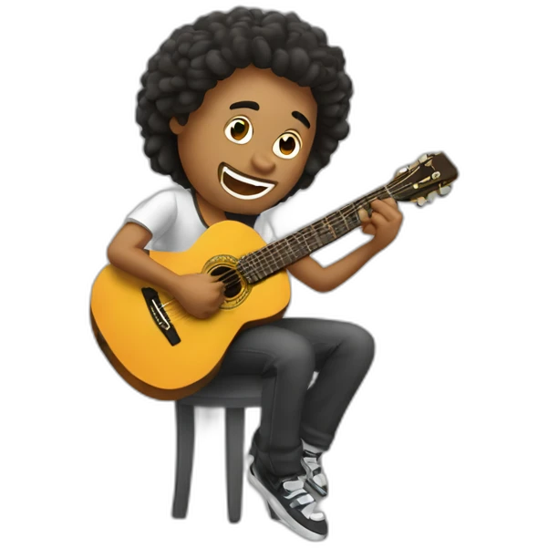 gitano tocando la guitarra emoji