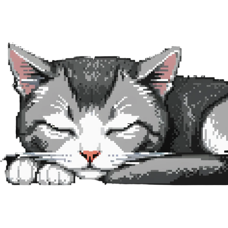 cat sleeping peacefully emoji