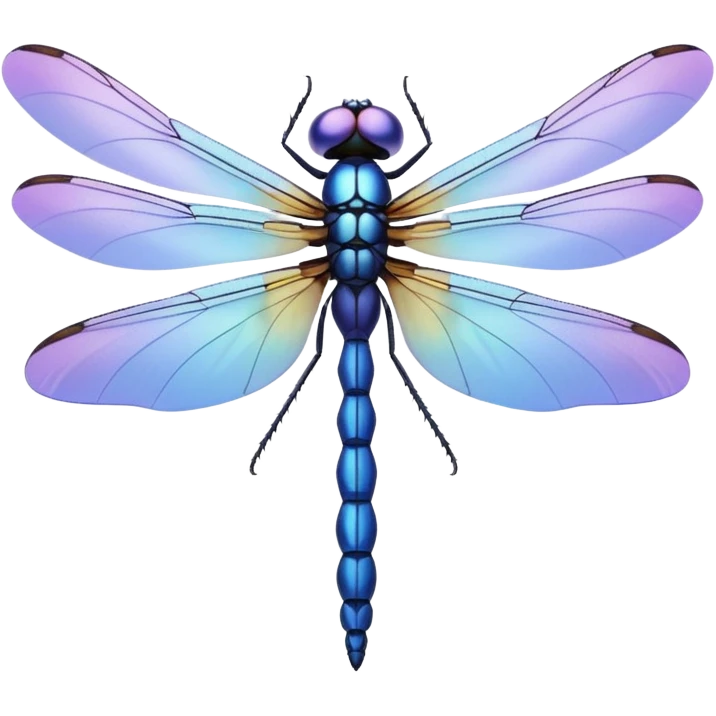 Periwinkle Dragonglfly emoji emoji