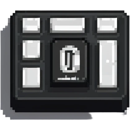 Number 0 keycap, keyboard button with the digit zero emoji