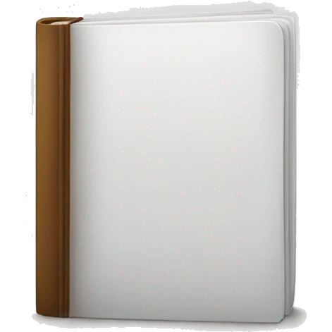 closed book, white cover emoji