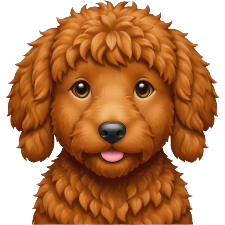 red goldendoodle emoji