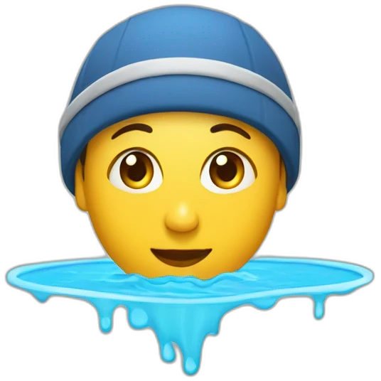 Nadadora con gorro de piscina emoji