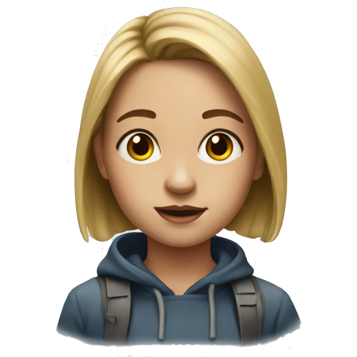realistic portrait of a girl emoji