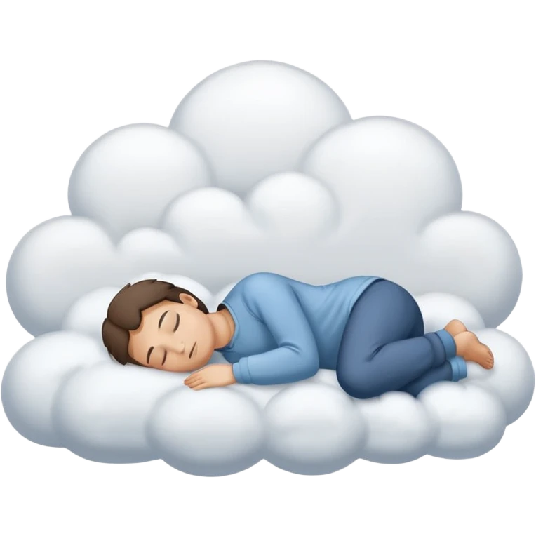 Sleeping on clouds  emoji