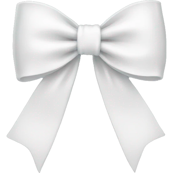 white bow emoji