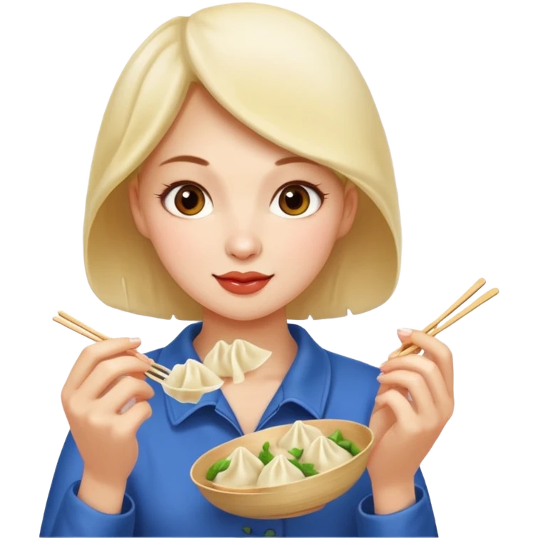 dmpling eating woman emoji