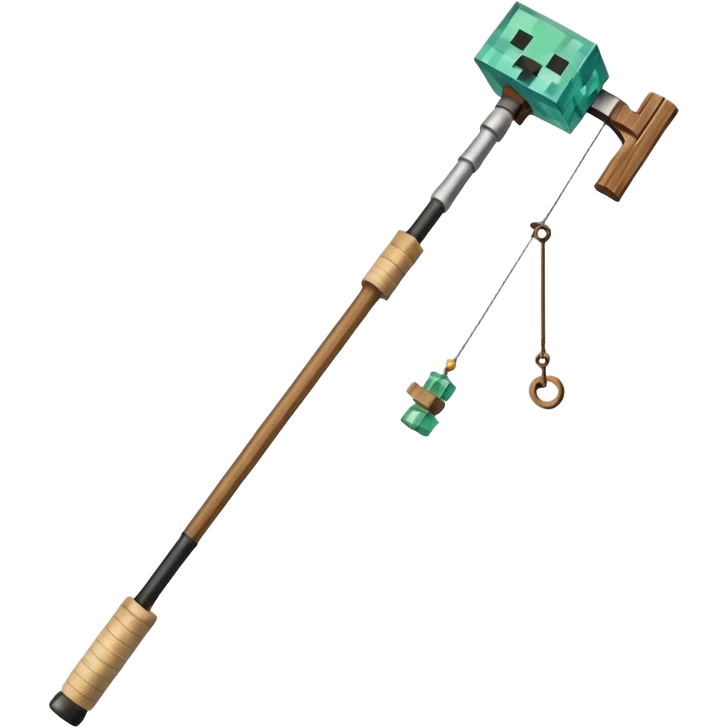 Minecraft fishing rod emoji