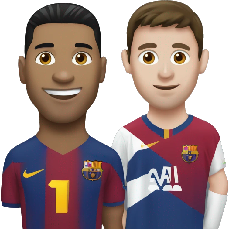 ronaldo and messi emoji