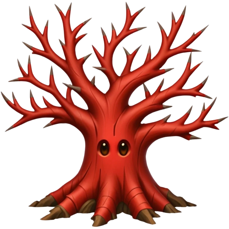 red thorn tree emoji
