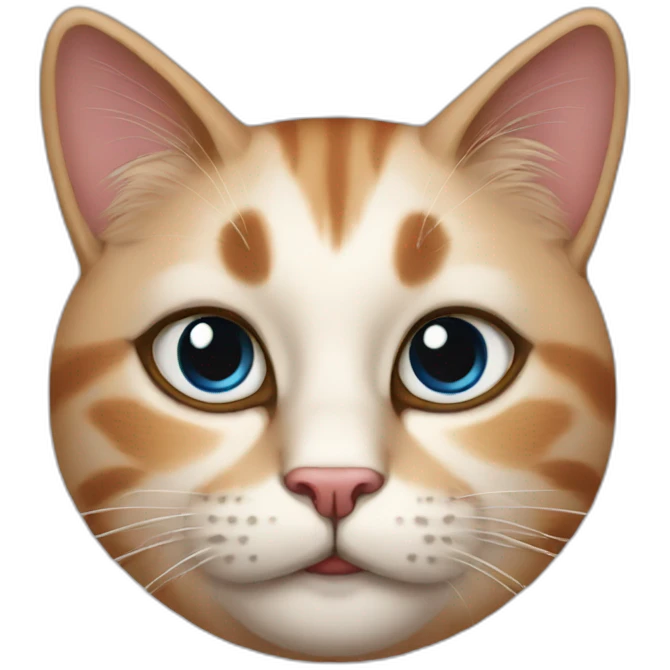 Cat with make up emoji