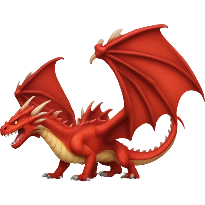 red ferocious dragon emoji