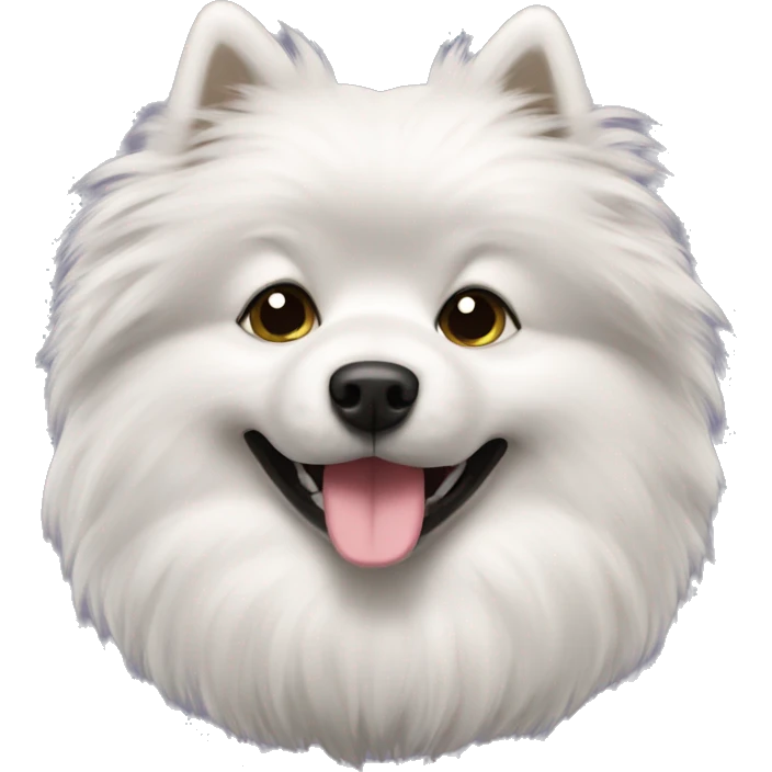 black fluffy spitz dog emoji