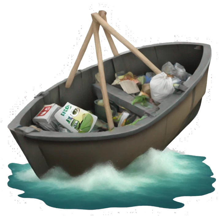 garbage boat emoji