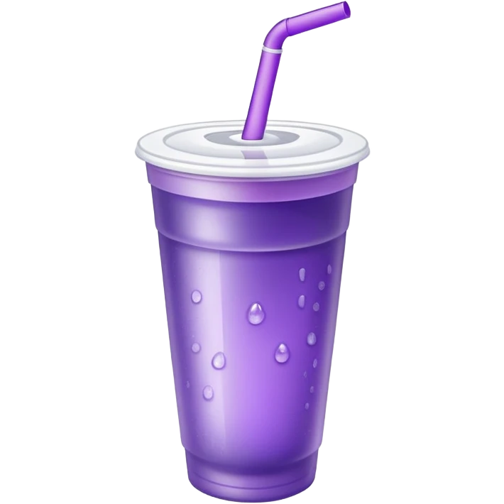 purple drink in styrofoam cup emoji