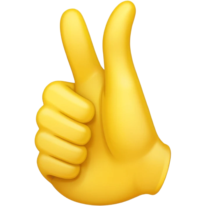 thumbs up emoij, make the thumb super long emoji