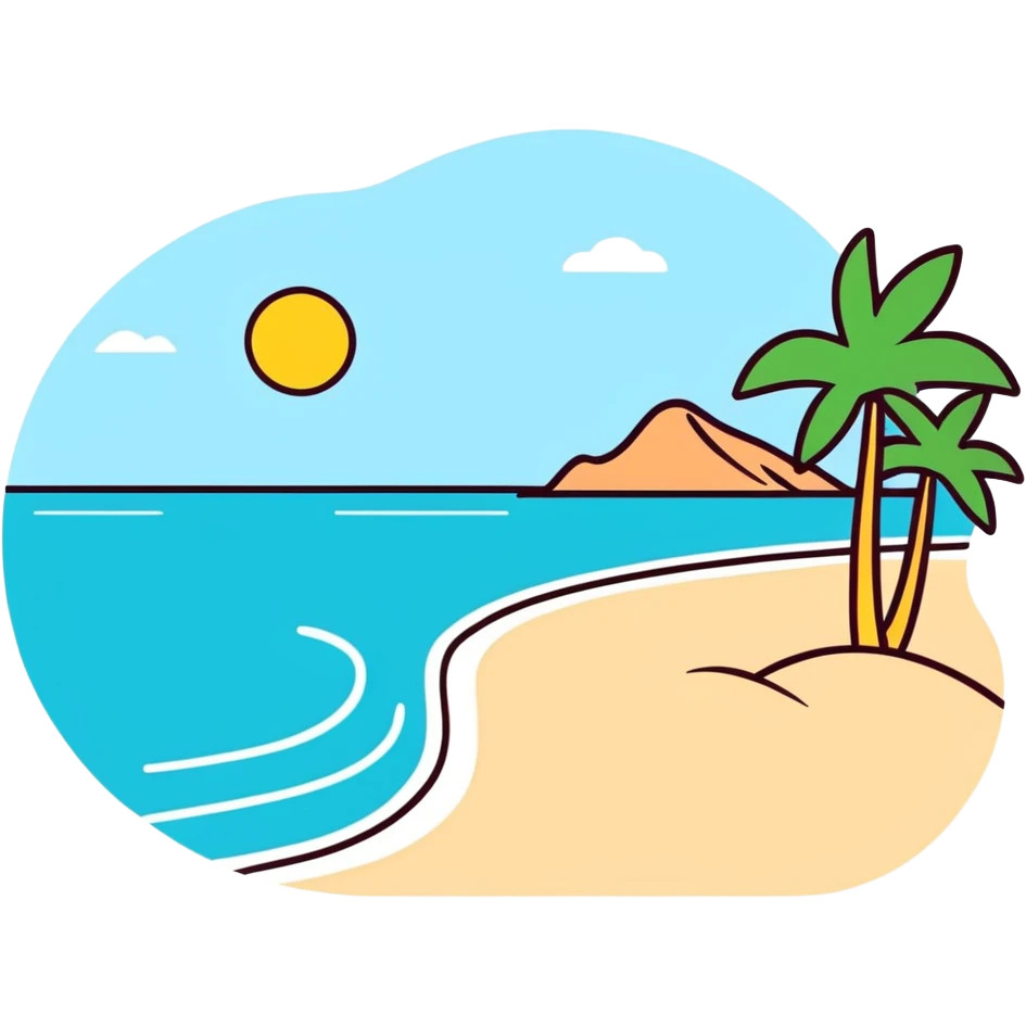 Family of four finally reunited at the beach emoji