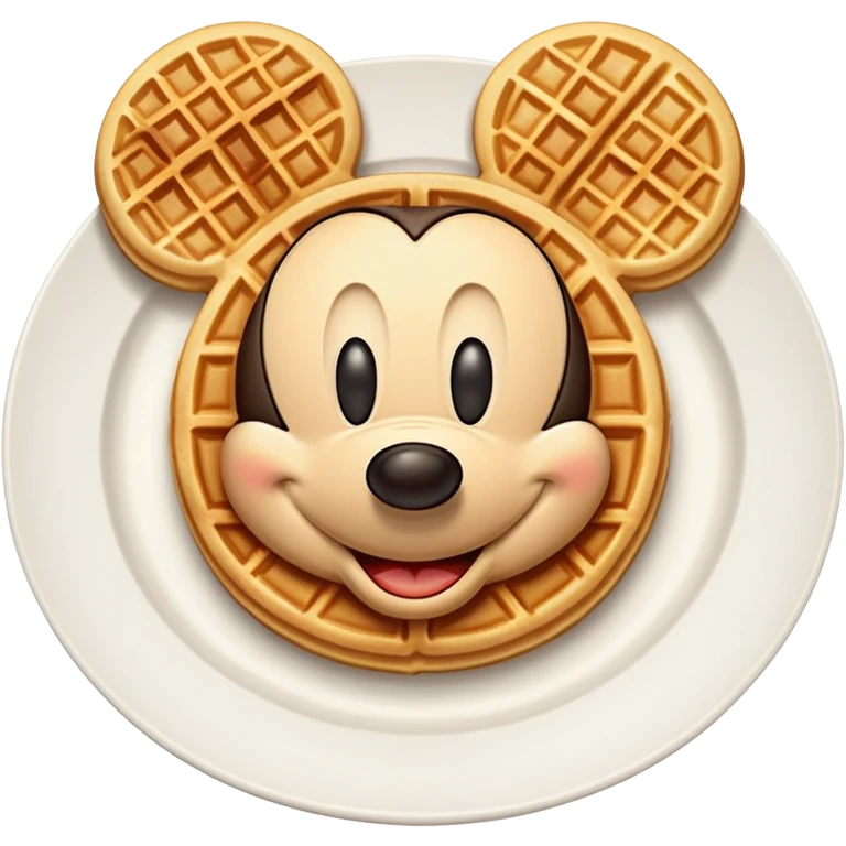 Mickey waffle emoji