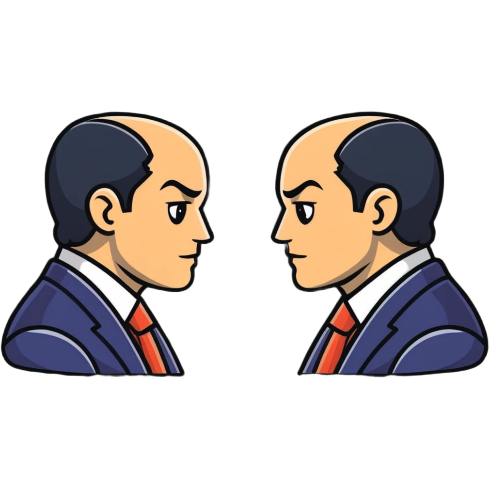 two men, gay couple, breaking up, expressive cartoon sticker style emoji