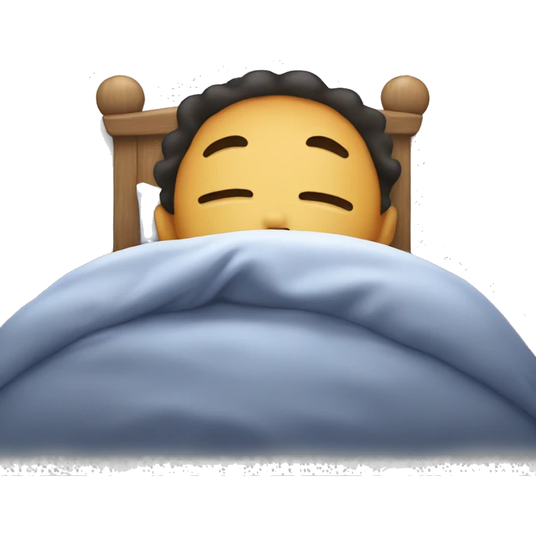 Lazy boy in bed emoji