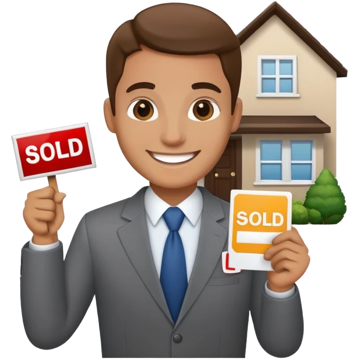 Courtier immobilier vendu  emoji