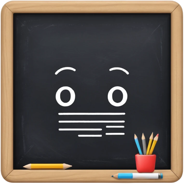 school blackboard emoji
