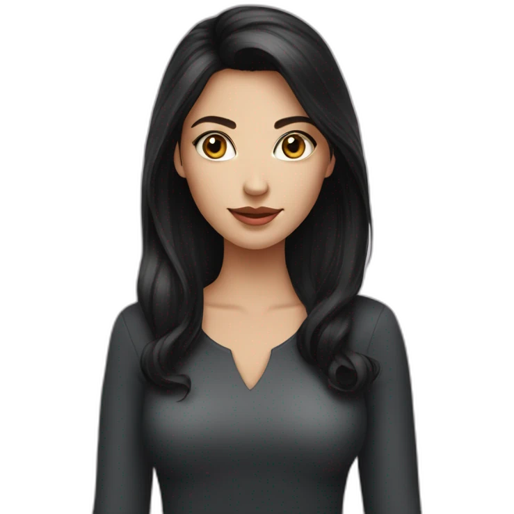 Fair-skin-elegant-girl-in-dark-hair emoji