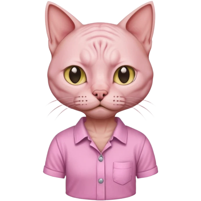 sfenks cat with shirt  emoji