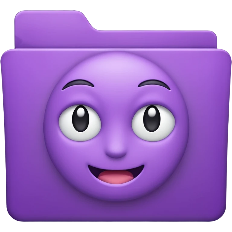 purple downloads folder emoji