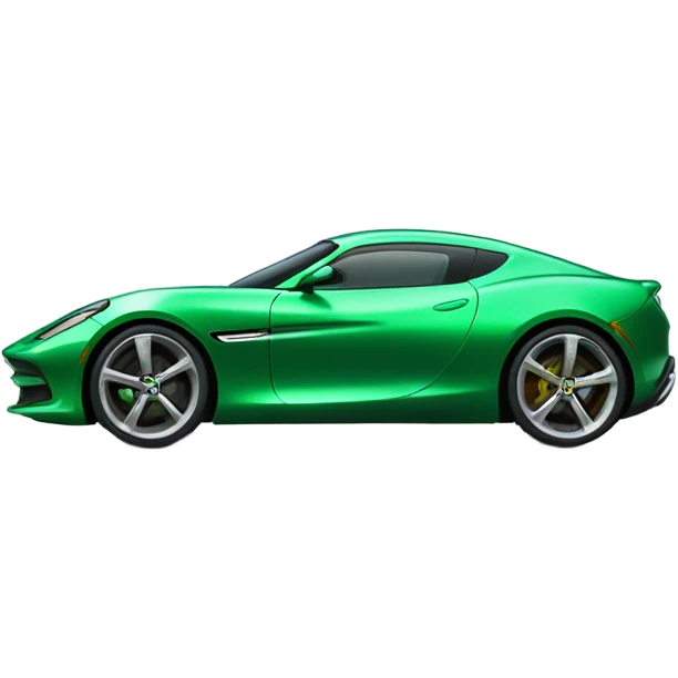 Green sports car emoji