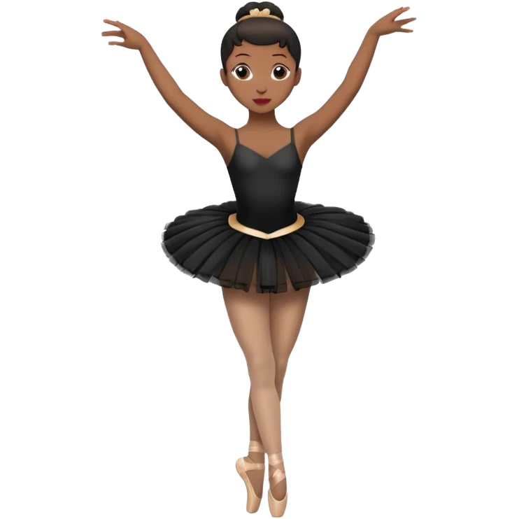 full body balet with black tutu emoji