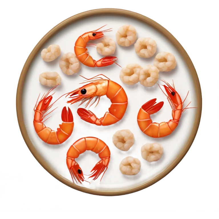 Shrimp food emoji