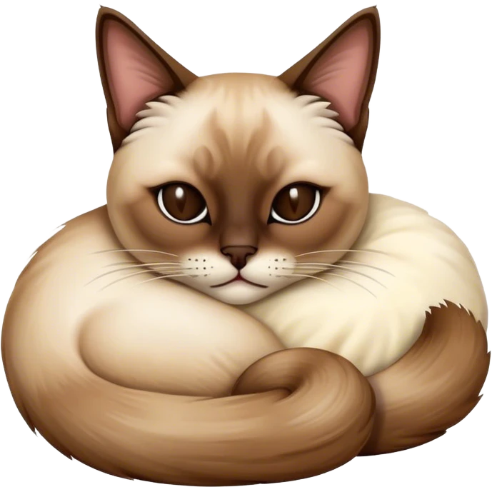 siamese cat sleeping  emoji