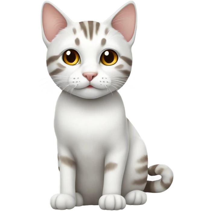 white and tabby tom cat emoji