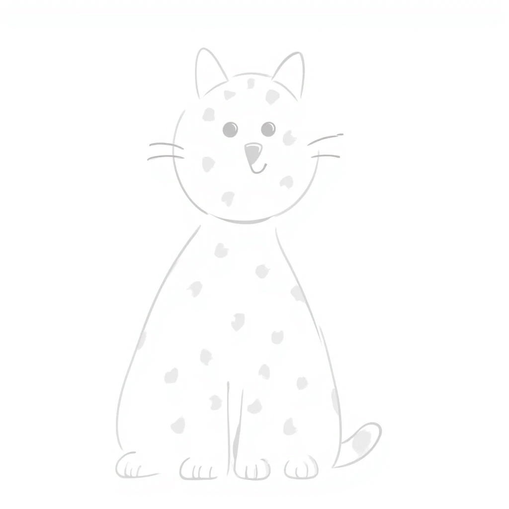 Leopard cat with distinctive spotted pattern emoji
