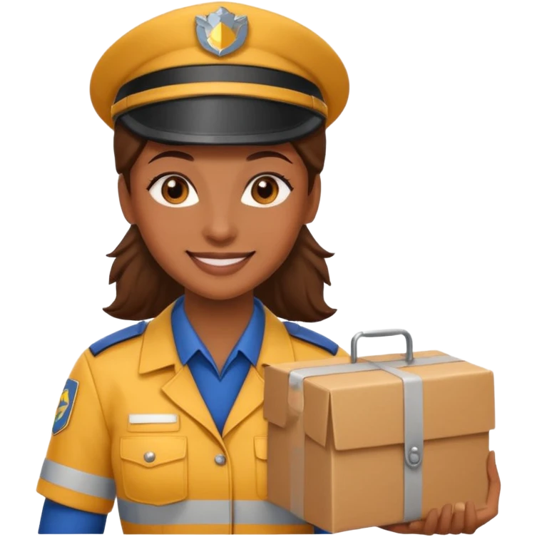 woman courier emoji